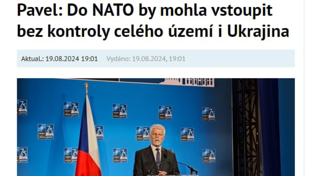Prezidentčík o vstupu Ukrajiny do NATO 